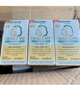Excedrin Head Care Proactive Health 60 Tablets. 9072Boxes. EXW Los Angeles